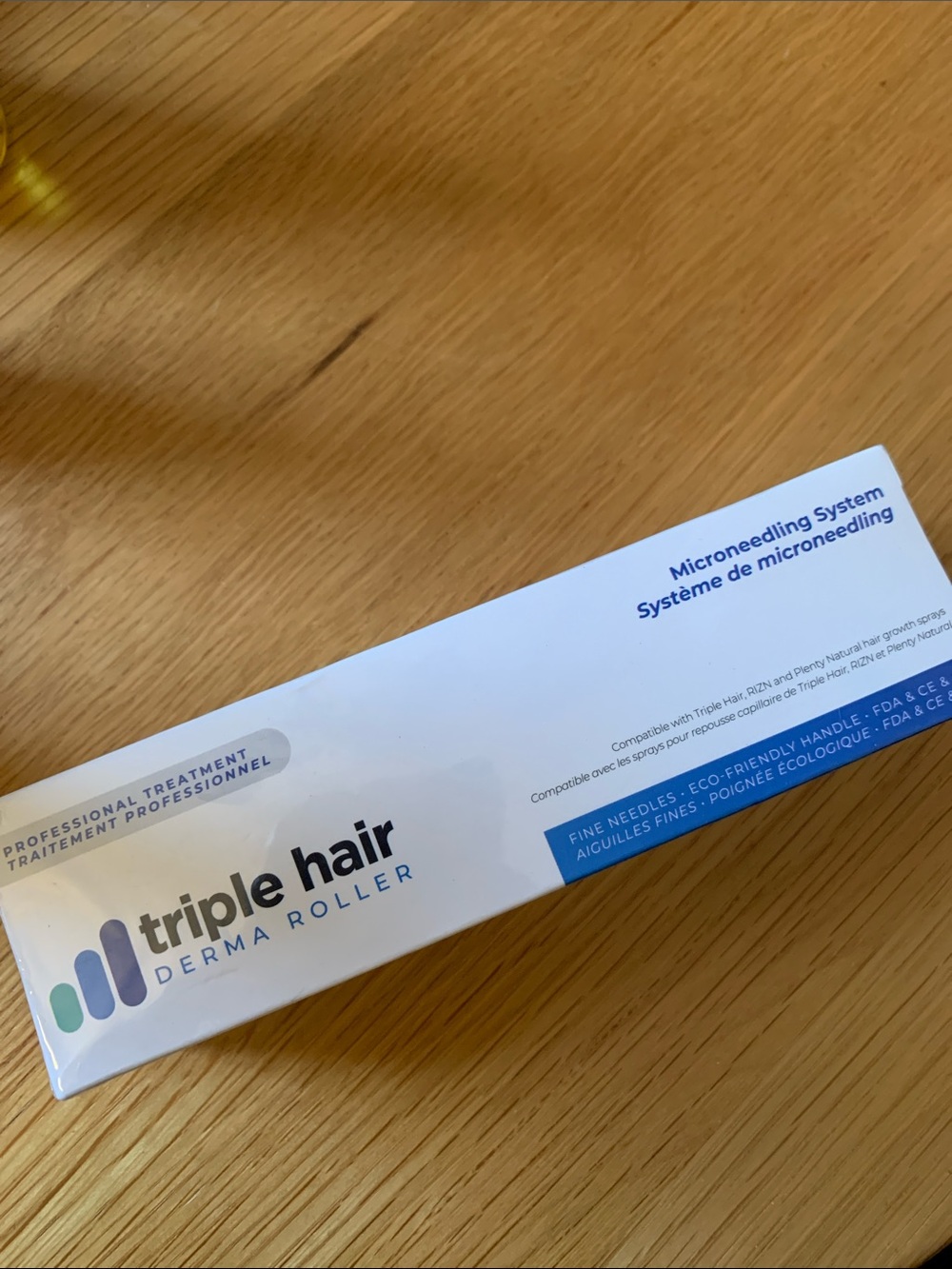 Triple Hair Derma Roller Microneedling Tool - new
